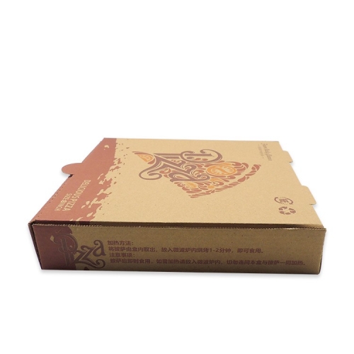 Pizza Box monouso domino rotondi con logo personalizzato