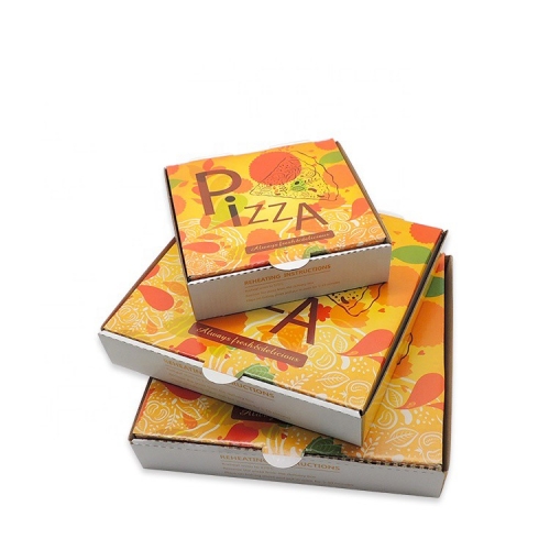 Pizza in scatola ondulata stampata personalizzata di vendita calda da 12 pollici