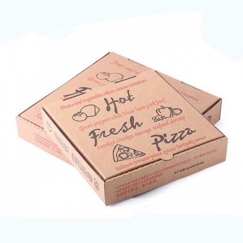 Scatola per pizza in cartone bianco con design personalizzato