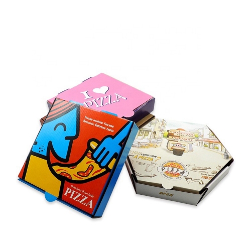 Scatola di carta per pizza quadrata marrone calda usa e getta con un prezzo economico