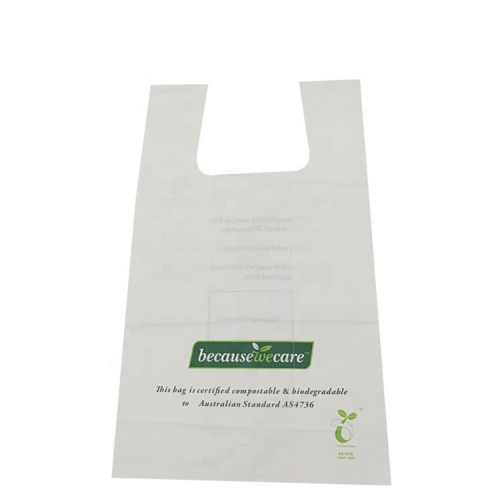 Sacchetti compostabili prezzo all'ingrosso Borsa shopping personalizzata biodegradabile al 100% con logo