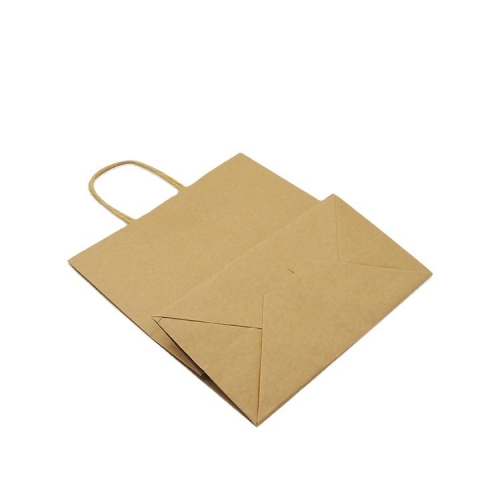 Sacchi di carta su ordinazione di acquisto di Brown che imballano i sacchetti di carta kraft della maniglia piana