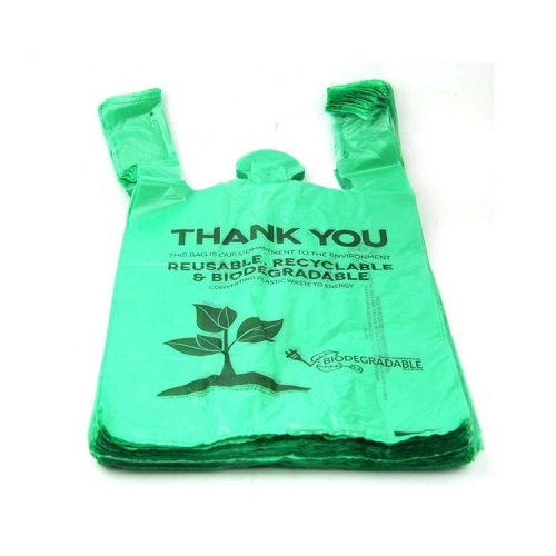 Sacchetto di imballaggio per t-shirt biodegradabile al 100% in rotolo monouso compostabile di amido di mais