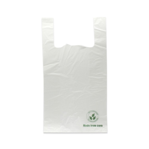 Popolare borsa biodegradabile di amido di mais stampata personalizzata per lo shopping