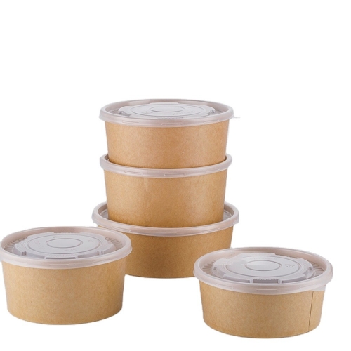 Ciotola di carta per zuppa da asporto per contenitore per insalata per uso alimentare