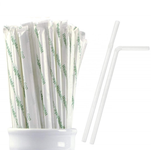 Paglia monouso non tossica Paglia biodegradabile per compostaggio in plastica colorata