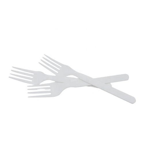 Set di posate bianche monouso biodegradabili CPLA coltello forchetta cucchiaio