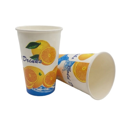 Tazza di carta della bevanda fredda riutilizzabile eliminabile stampata abitudine con il logo