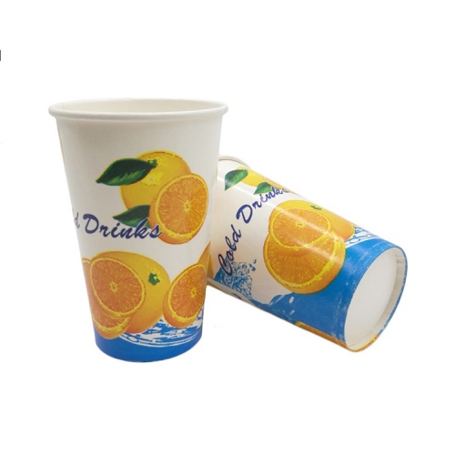Bevanda fredda a tazza di carta con design personalizzato usa e getta