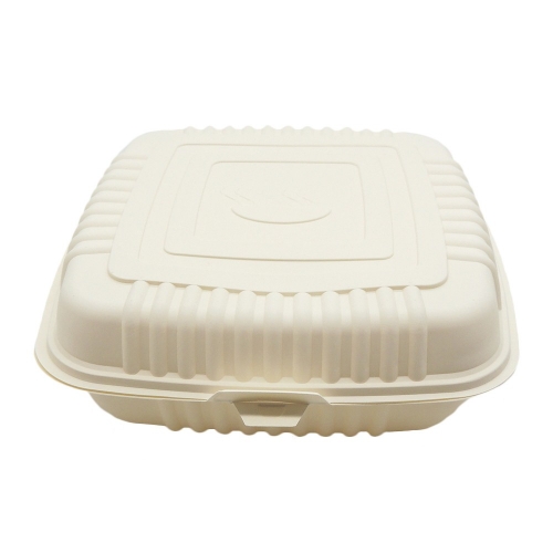 scatola delicata di alta qualità scatola di riso scomponibile con amido di mais per cibi cotti