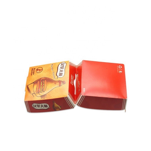 Scatola per hamburger con logo personalizzato Porta via la scatola di carta