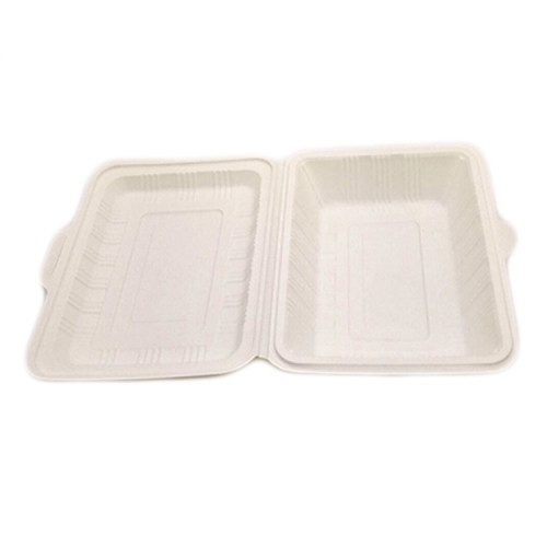 Take away clamshell Contenitore per imballaggio alimentare di amido di mais biodegradabile