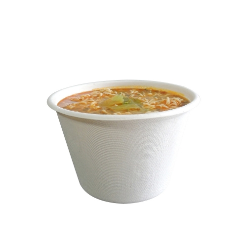 Ciotola di zuppa usa e getta da 350 ml di polpa di bagassa biodegradabile allingrosso