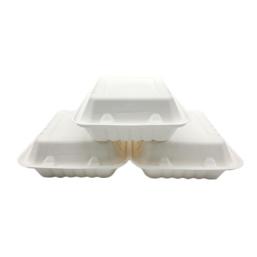 Contenitore per la conservazione degli alimenti della scatola di pranzo del forno a microonde eliminabile biodegradabile all'ingrosso all'ingrosso