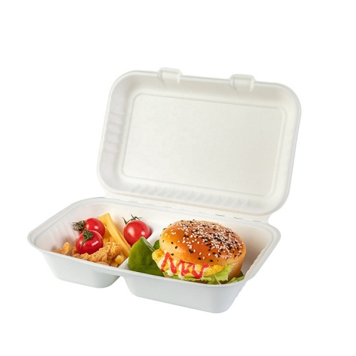 contenitore per alimenti da asporto per microonde contenitore per alimenti in bagassa contenitore per il pranzo biodegradabile