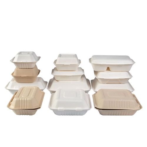 Contenitore per alimenti da imballaggio in bagassa biodegradabile a microonde