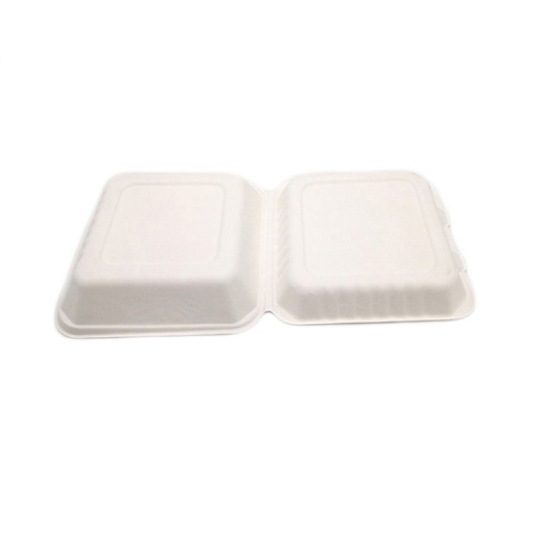 Contenitore per il pranzo biodegradabile personalizzato eco friendly bagassa fast food packaging da asporto contenitori per alimenti usa e getta