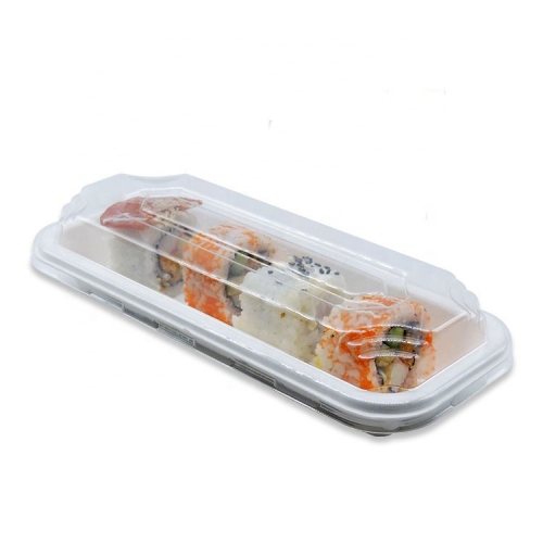 Vassoio per sushi compostabile vassoio per sushi bagassa vassoio per sushi usa e getta