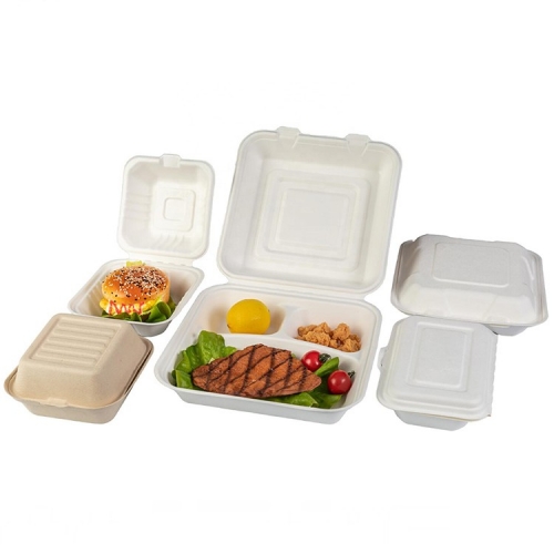 Il contenitore per alimenti per imballaggio biodegradabile estrarre la scatola per alimenti per l'intera vendita