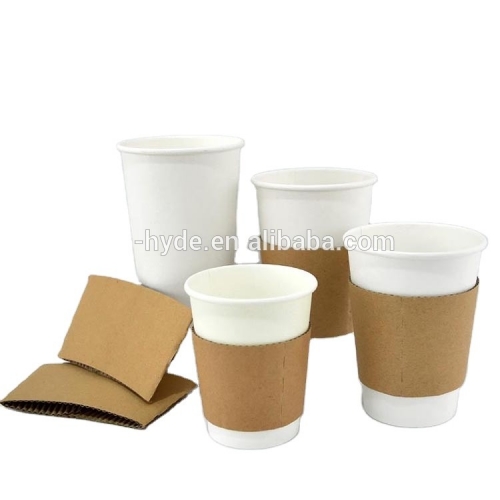 2020 popolari tazze da caffè in carta isolate con coperchio e manica