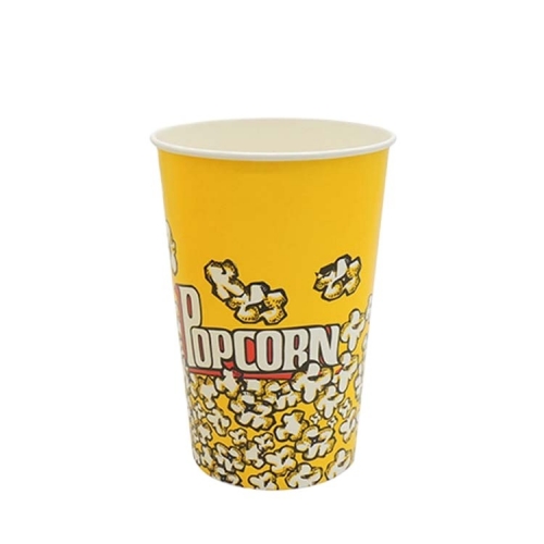 Tazza per popcorn in carta usa e getta di più dimensioni