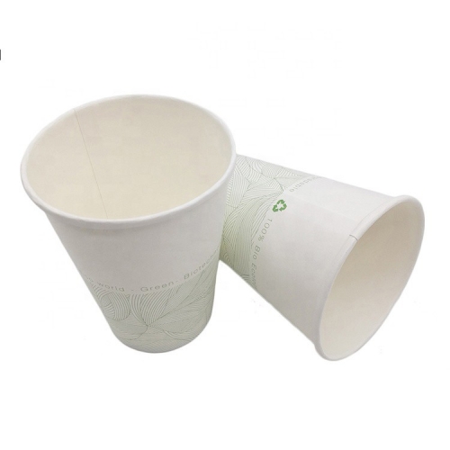 Tazza da caffè in carta patinata PLA biodegradabile
