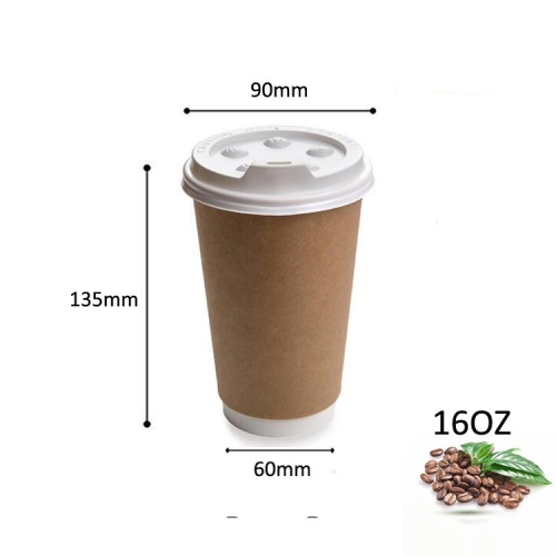Prezzo della tazza di carta da caffè Kraft Cina con sigillo di copertura