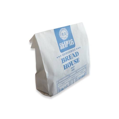 Sacchetti di carta per imballaggio di pane con stampa logo francese con logo