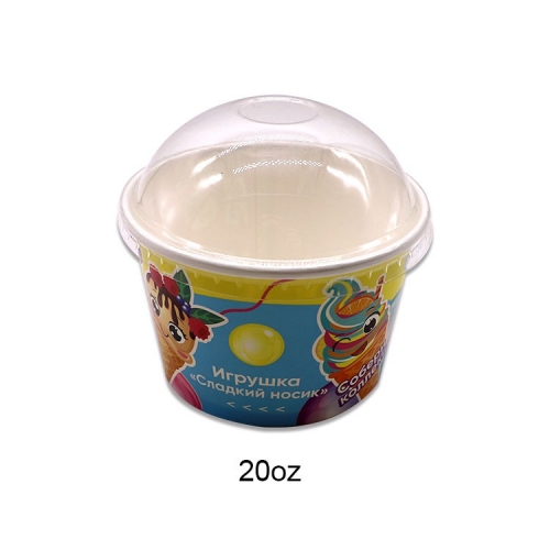 Coppa gelato di design con coperchio interno coperchio