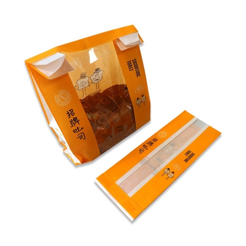 Prodotti da forno personalizzati per alimenti da asporto sacchetti di carta per generi alimentari Kraft