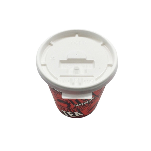 73mm elimina il coperchio di plastica della tazza di carta usa e getta per caffè caldo