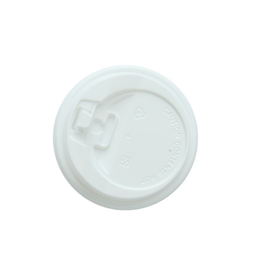 Tazza da caffè in carta Coperchio in plastica con labbro dell'interruttore bianco