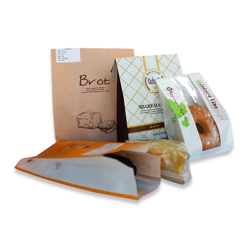 Sacchetto di carta kraft di varie dimensioni Stampa personalizzata per pane